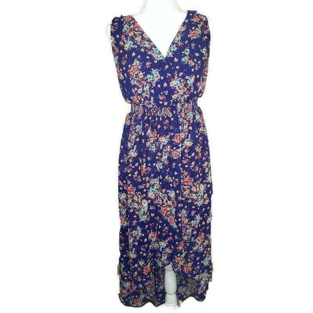 Torrid Women’s Floral Lined High Low Maxi Dress To